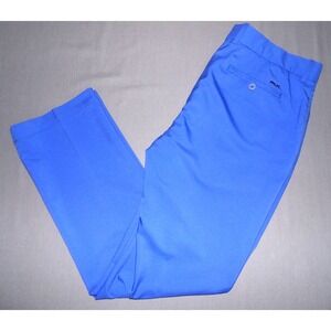RLX Ralph Lauren 100% Polyester Blue Straight Leg Chino Golf Pants Men's 34 X 32
